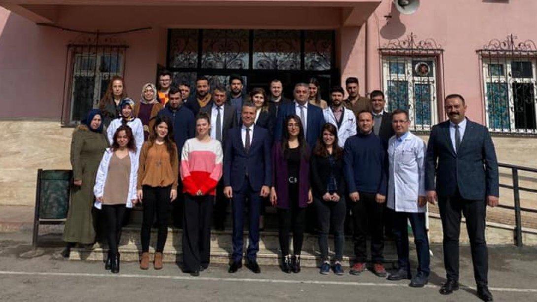 İl Milli Eğitim Müdürümüz Yasin TEPE, Oğuzeli'nde Atatürk Ortaokulu öğretmenleriyle bir araya geldi.