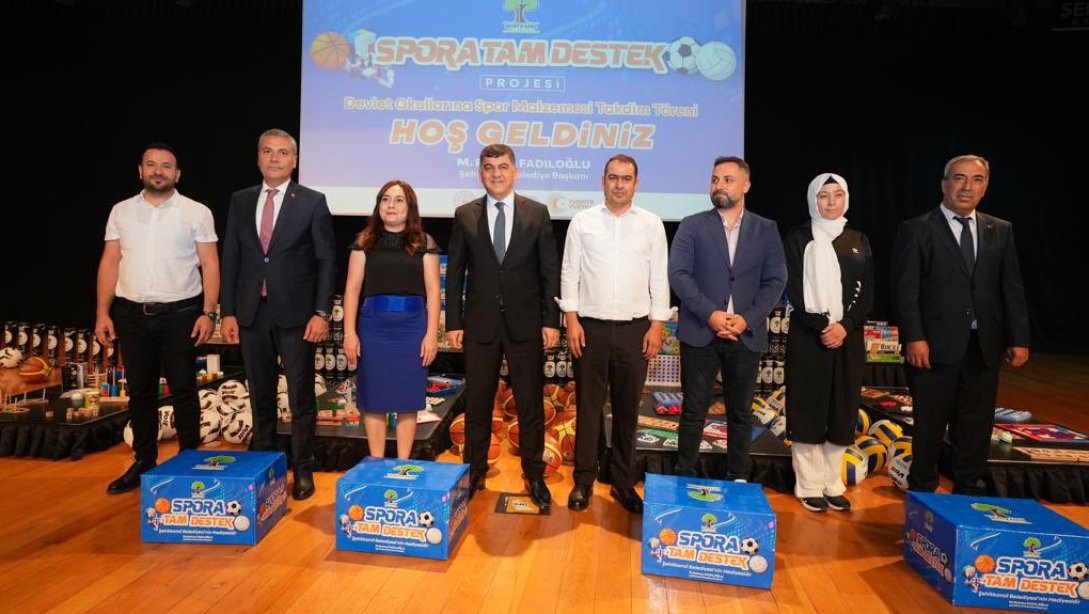 Şehitkâmil Belediyesi Devlet Okullarına Spor Malzemesi Takdim Töreni