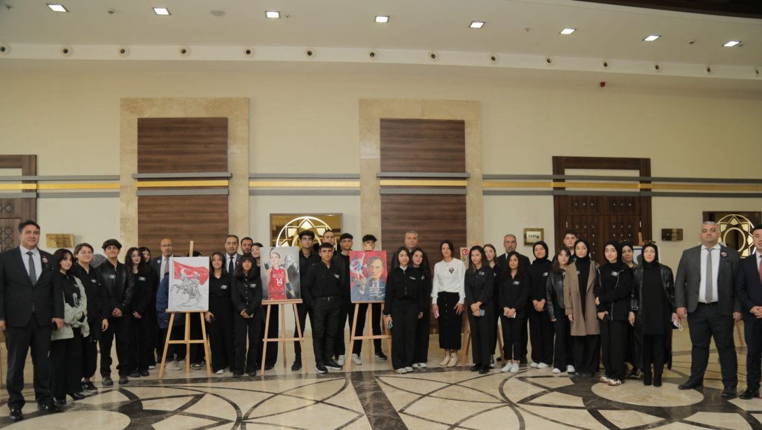Gaziantep Ticaret Odası Güzel Sanatlar Lisesi 10 Kasım Atatürk'ü Anma Günü Resim Sergisi