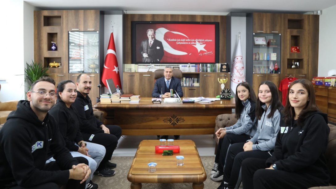 Gaziantep Basketbol Kulübü, İl Millî Eğitim Müdürümüz Yasin Tepe'yi Ziyaret Etti.