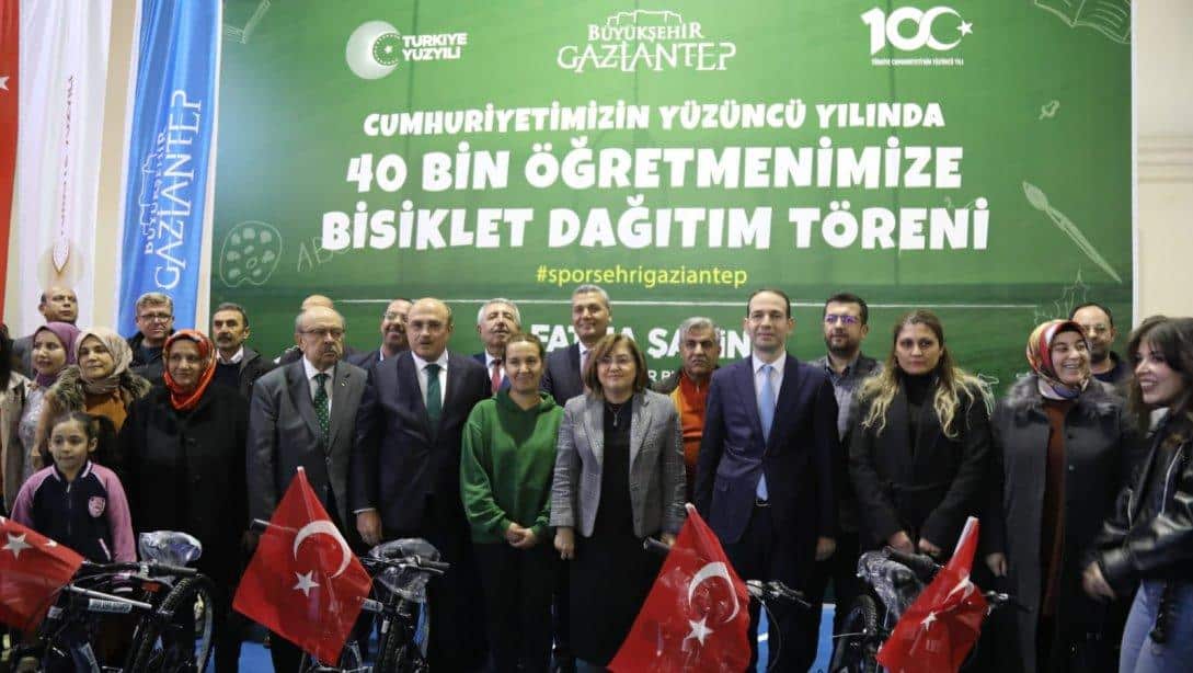 GBB'nin 24 Kasım Öğretmenler Günü Münasebeti ile Eğitim Şehri Gaziantep'in Öğretmenlerine Armağan Ettiği Bisikletlerin Nizip İlçesi ile Devam Eden Dağıtım Organizasyonu